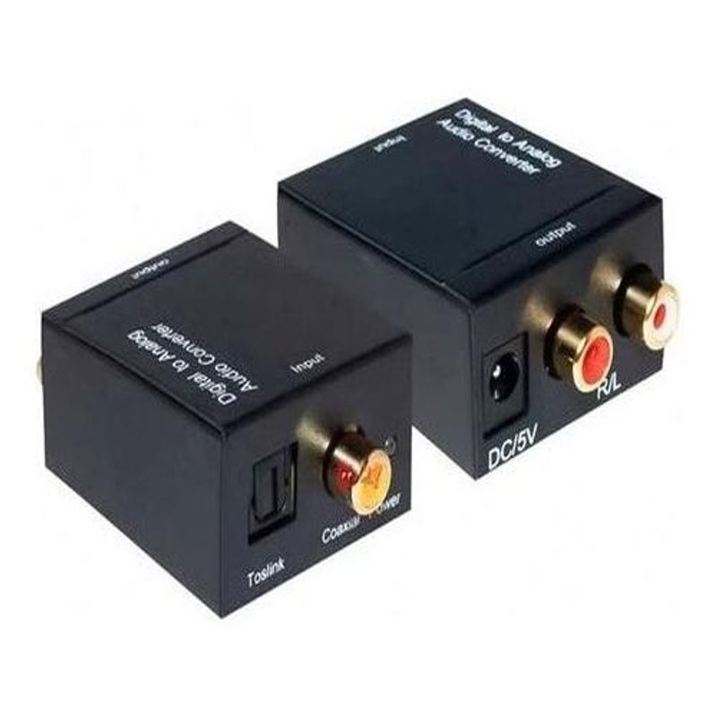 GENERICO - Conversor de Audio Digital a RCA con Cable 5V Óptico