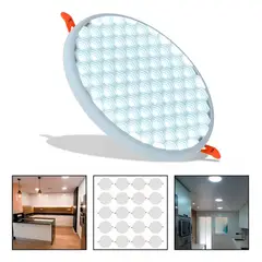 GENERICO - Pack de 20 Focos LED Redondo Embutido Luz Fría 9W