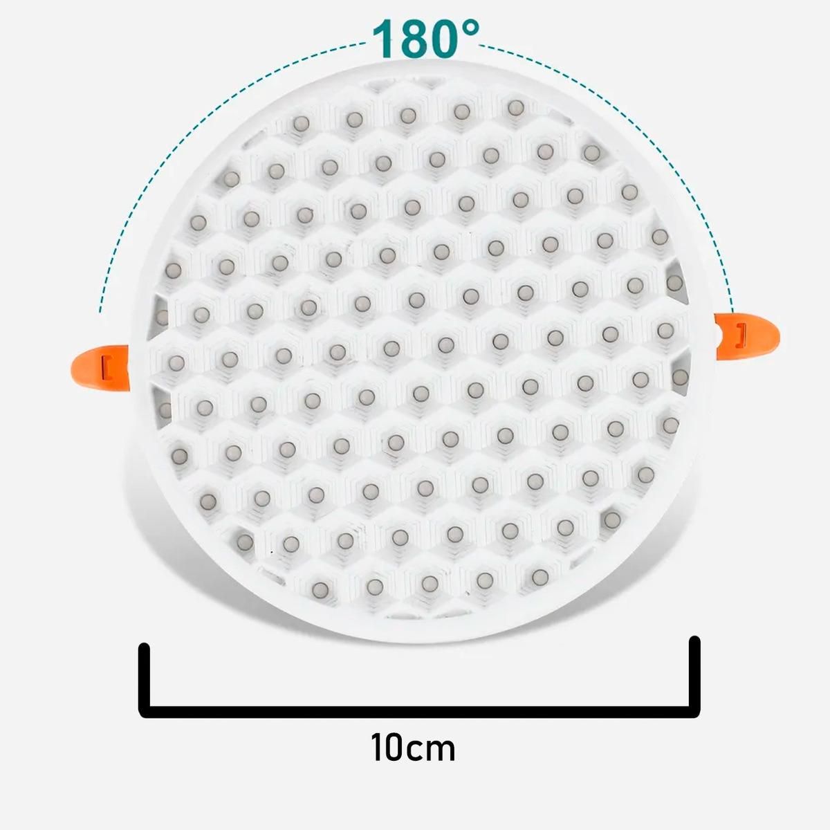GENERICO - Pack de 20 Focos LED Redondo Embutido Luz Fría 9W