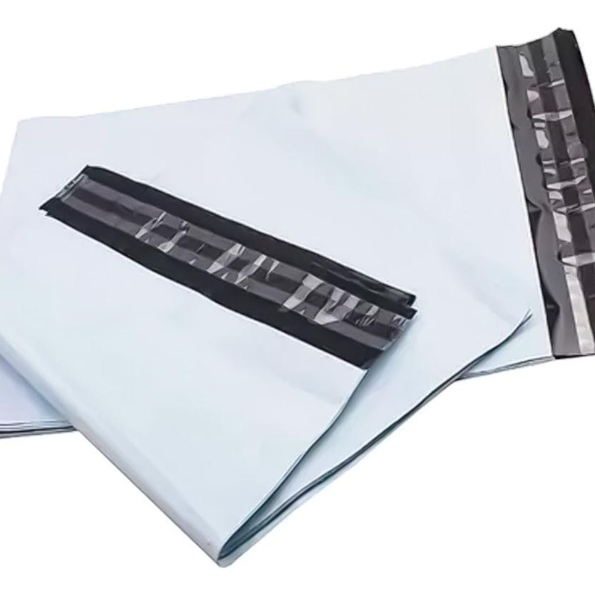 GENERICO - Pack de 100 Bolsas de Embalaje Autoadhesivas Blancas 35x45cm