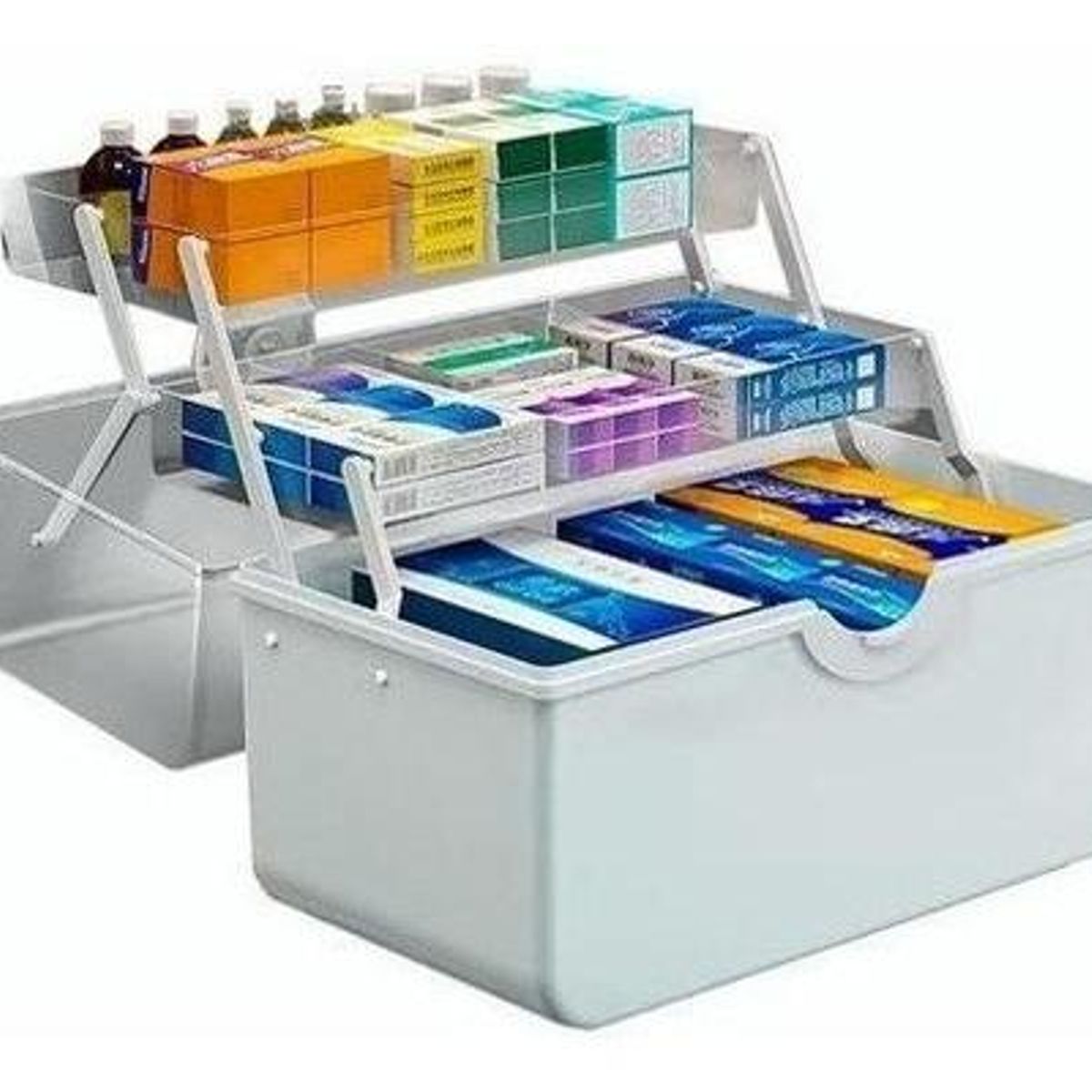 GENERICO - Caja Organizadora Plástica Multiuso con Compartimientos Amplios