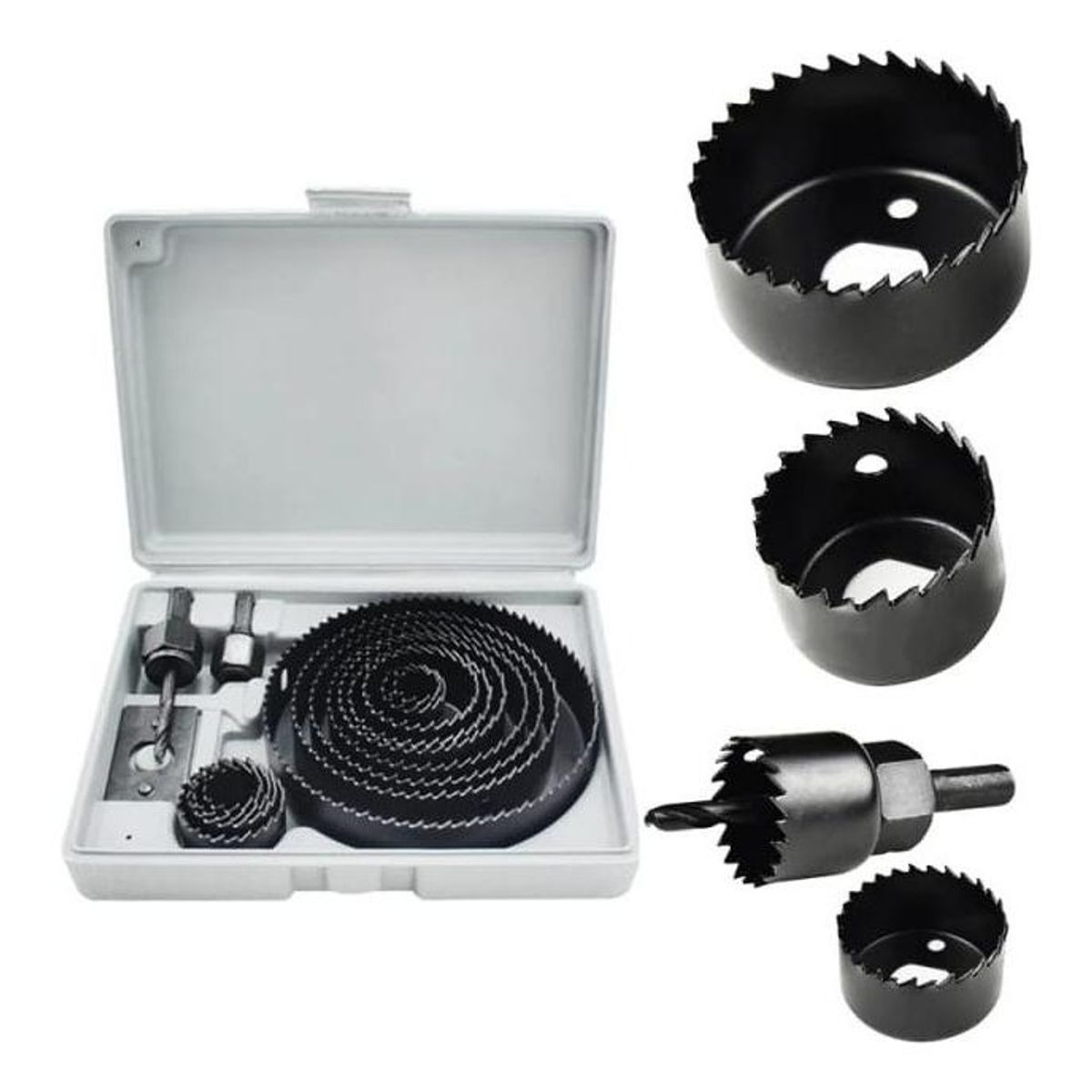 GENERICO - Set de Sierras Copas de 16 Piezas para Madera