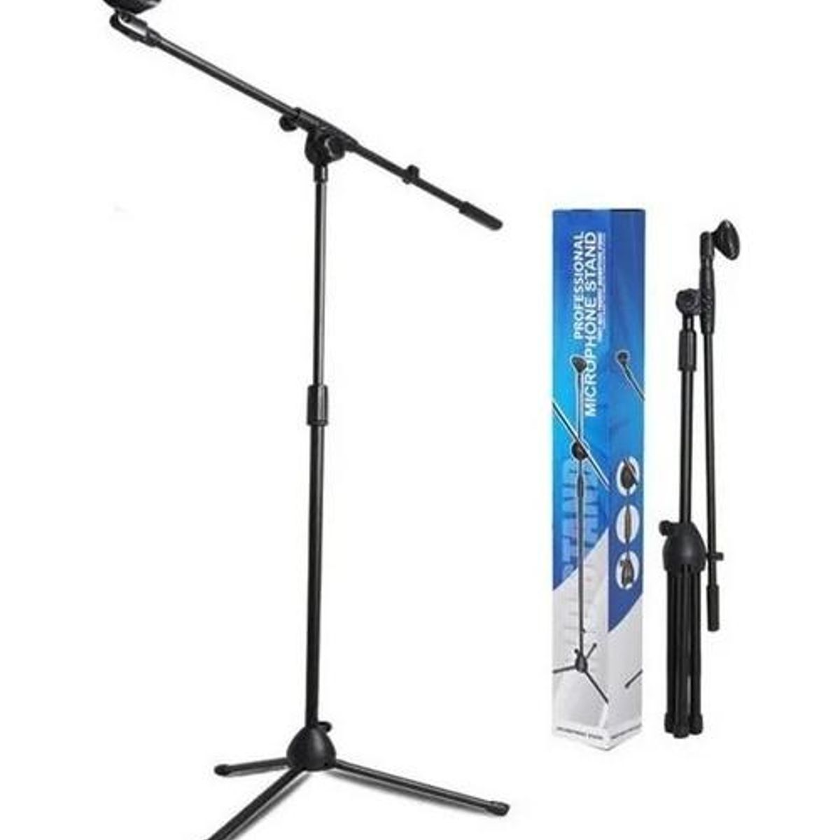 GENERICO - Atril de Micrófono Ajustable Profesional con Doble Soporte