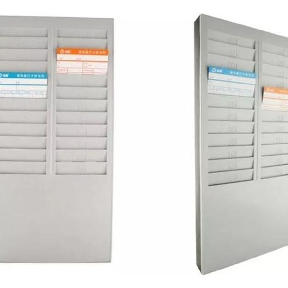 GENERICO - Tarjetero Plástico para Control de Asistencia - 24 Personas.