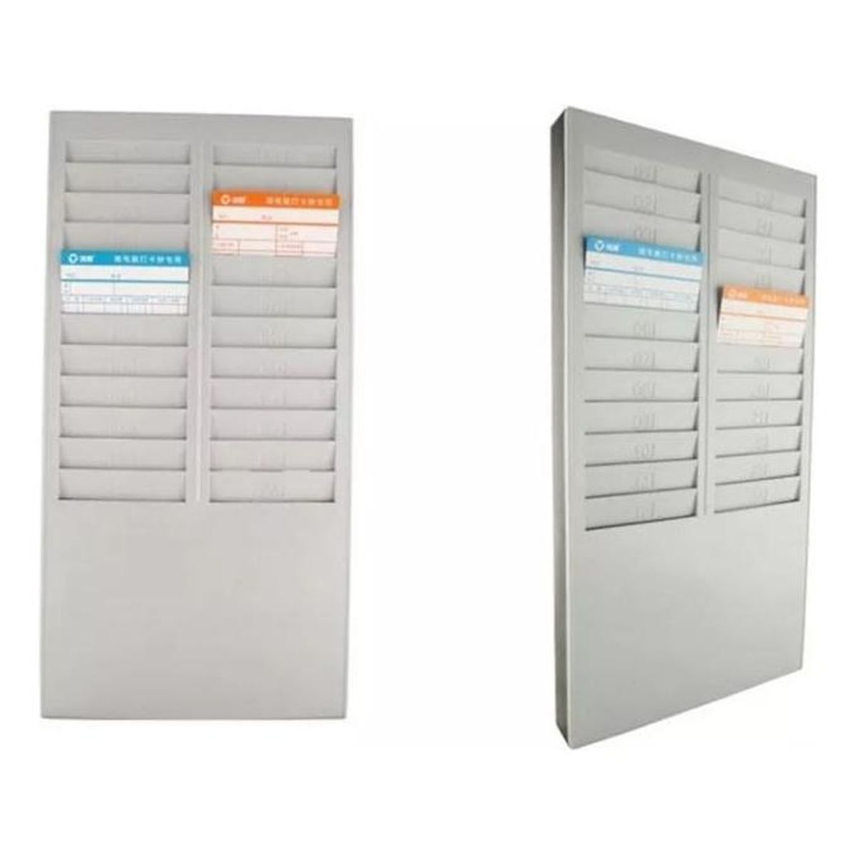 GENERICO - Tarjetero Plástico para Control de Asistencia - 24 Personas.