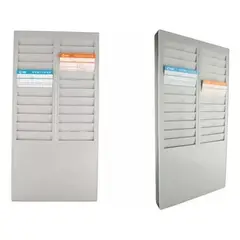 GENERICO - Tarjetero Plástico para Control de Asistencia - 24 Personas.