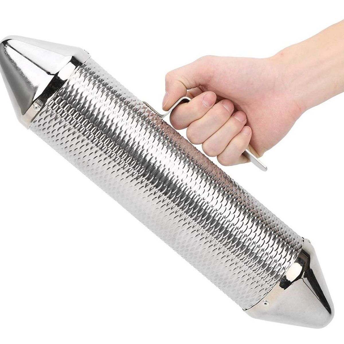 GENERICO - Guiro Profesional Torpedo de Acero Inoxidable