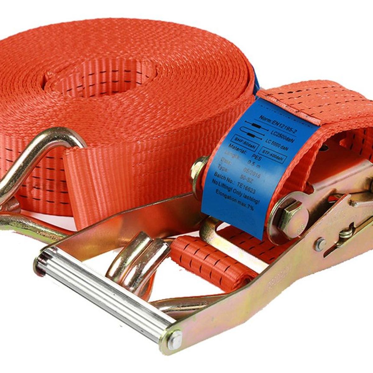 GENERICO - Eslinga de Amarre de 6 mts con Tensor y Garfio Metálico