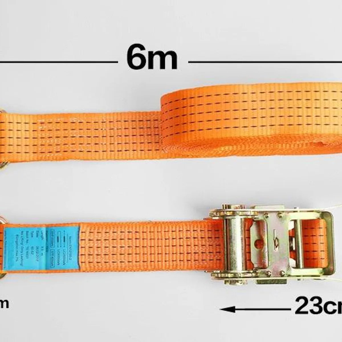 GENERICO - Eslinga de Amarre de 6 mts con Tensor y Garfio Metálico