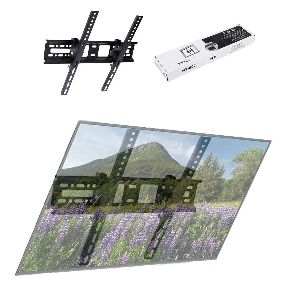 GENERICO - Soporte Fijo Reclinable para TV de 32 a 55 Pulgadas.