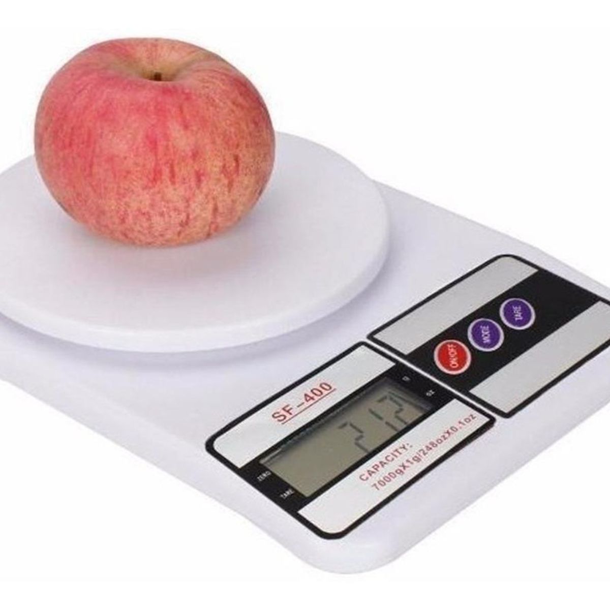 GENERICO - Balanza Digital de Cocina SF-400 Blanca 10kg Precisa.