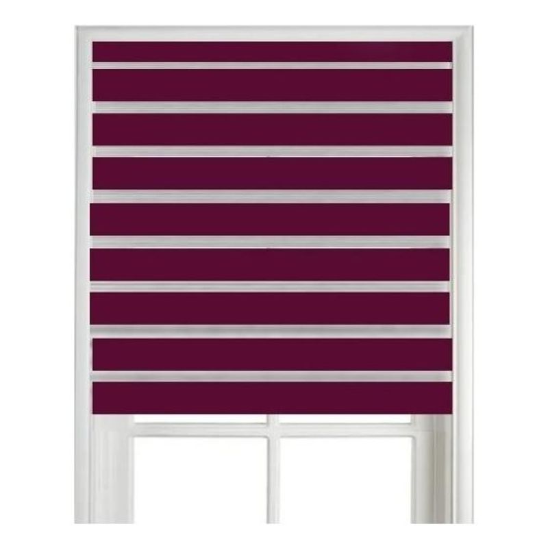 GENERICO - Cortina Roller Duo Zebra Día y Noche 60x200 cm Variados