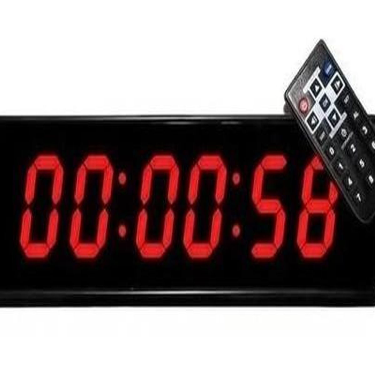 GENERICO - Reloj Digital de Pared JH120 con Cronómetro y Control Remoto