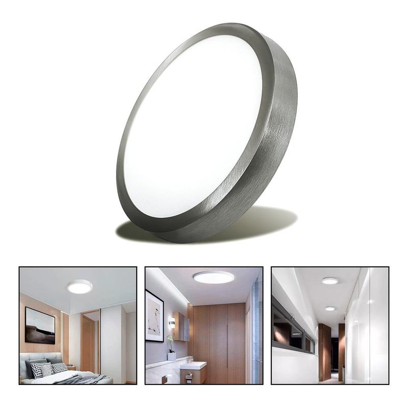 GENERICO - Foco Led Plafón Redondo Sobrepuesto 18W Luz Fría 6500K