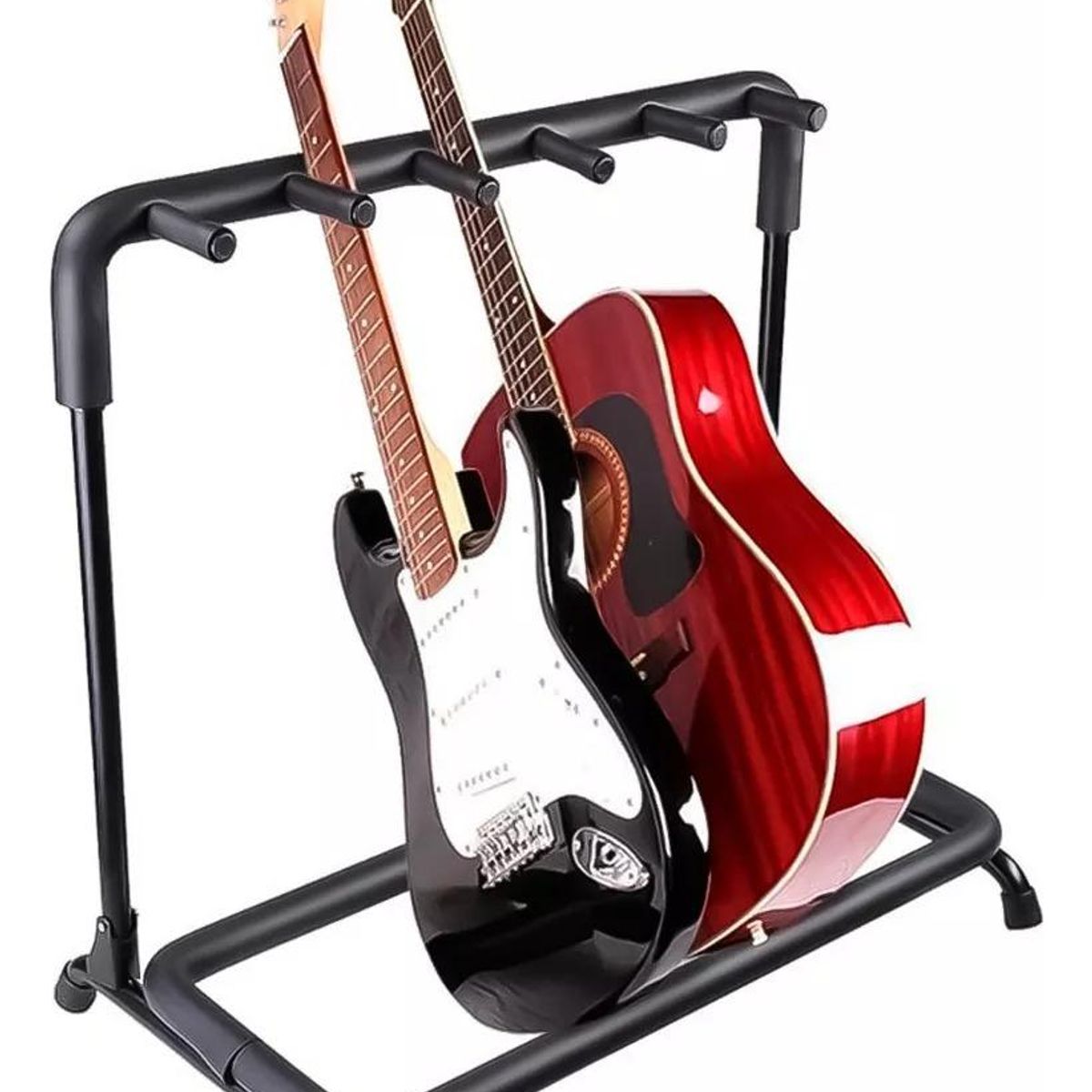 GENERICO - Atril Soporte para 5 Guitarras y Bajos Doblable