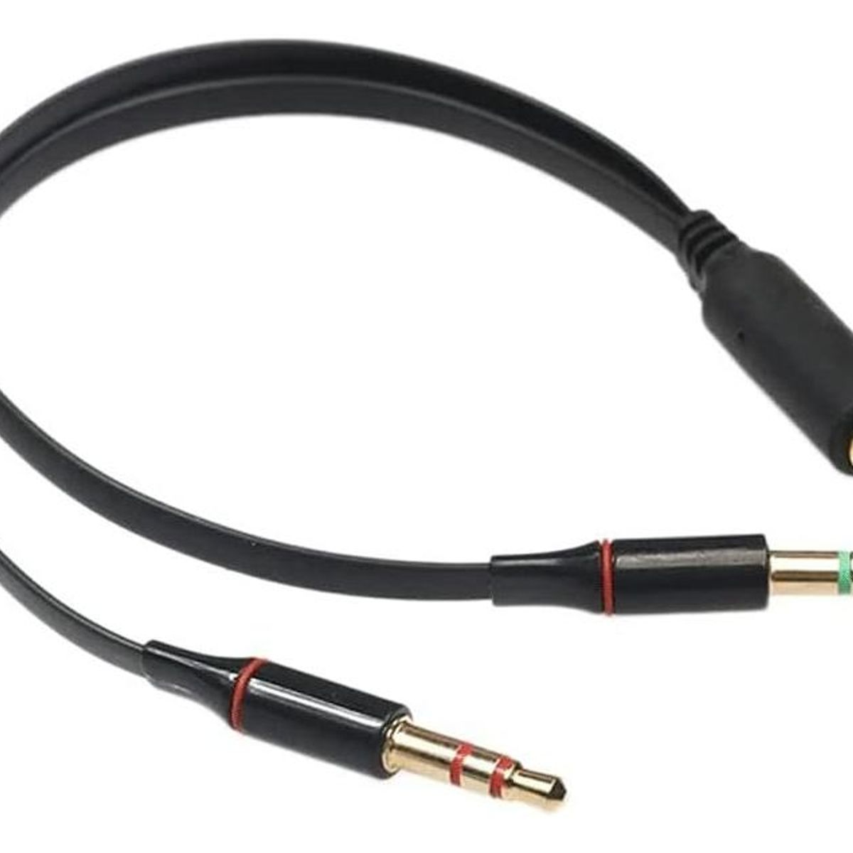 GENERICO - Adaptador Divisor de Audio 35mm con Micrófono