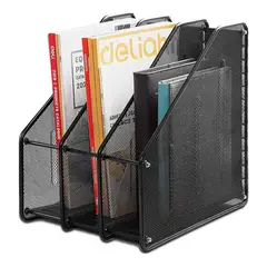 GENERICO - Organizador Vertical de Oficina con 3 Compartimentos
