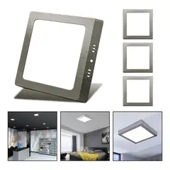 GENERICO - Foco LED Cuadrado Plafón 18W Frío Sobrepuesto 6500K