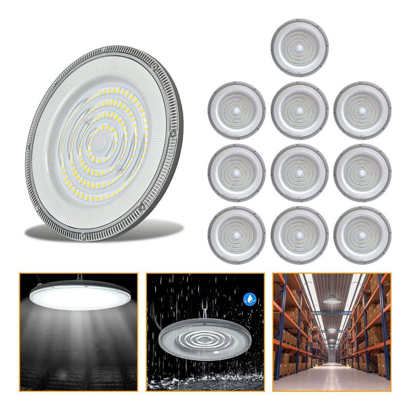 GENERICO - Foco Plafón LED Industrial 300W IP65 Temperatura Fría 6500K