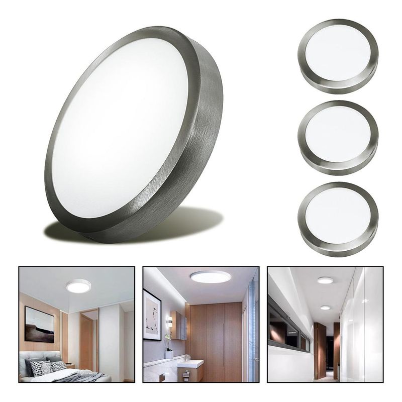 GENERICO - Foco LED Plafón Redondo 12W Frío 6500K Sobrepuesto