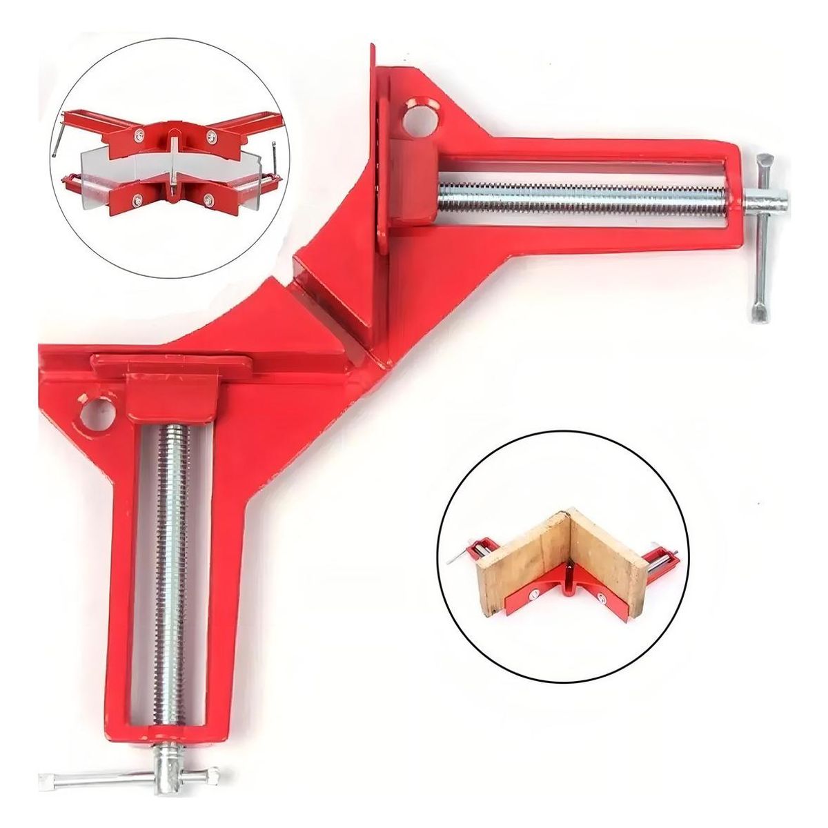 GENERICO - Prensa de Ángulo Recto para Carpintería - Fijación Rápida
