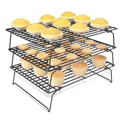 GENERICO - Rejilla Enfriadora de Galletas y Pan de 3 Niveles
