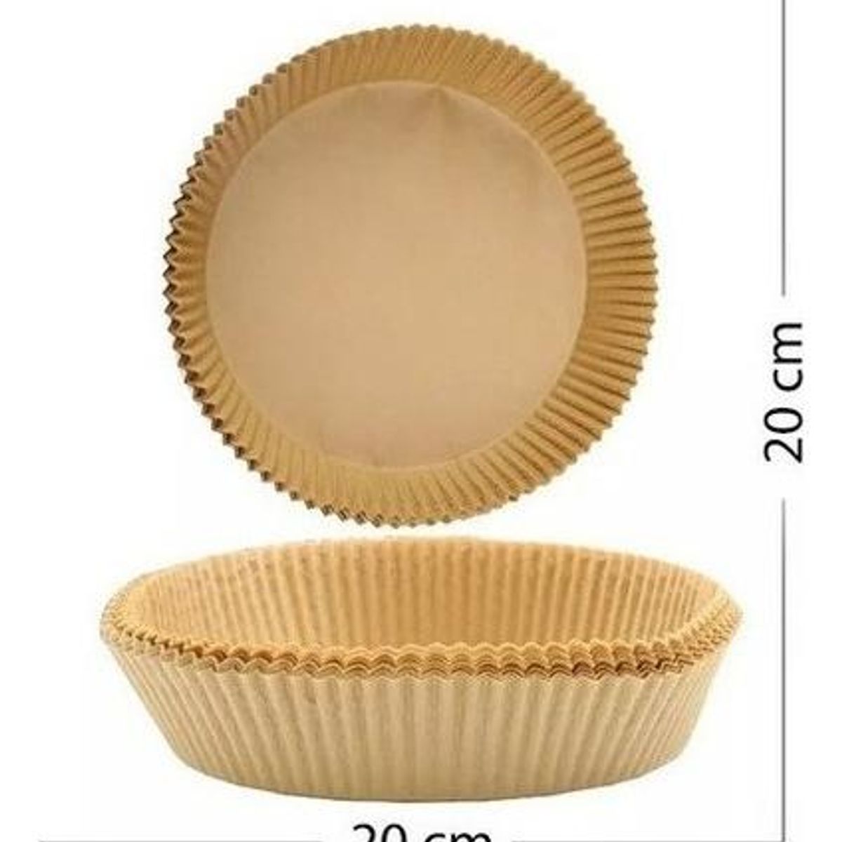 GENERICO - 100 Forros de Papel Filtro Antiadherentes para Airfryer