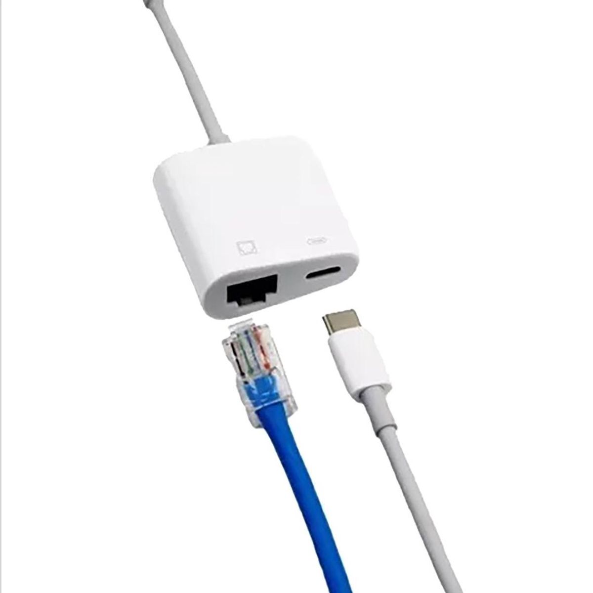 GENERICO - Adaptador USB-C a RJ45 Gigabit Ethernet 1000 Mbps