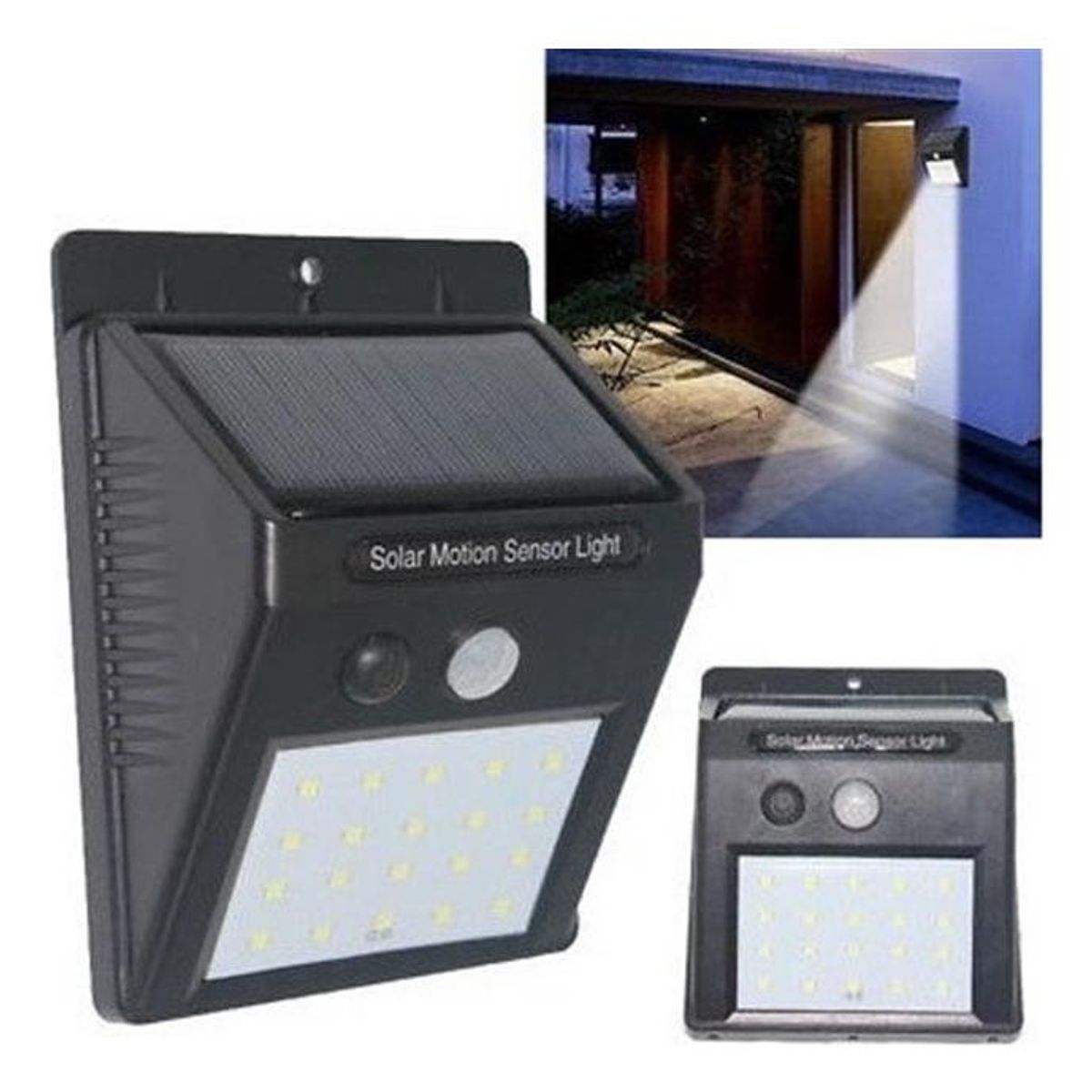 GENERICO - Foco Solar LED 20 luces con Sensor de Movimiento
