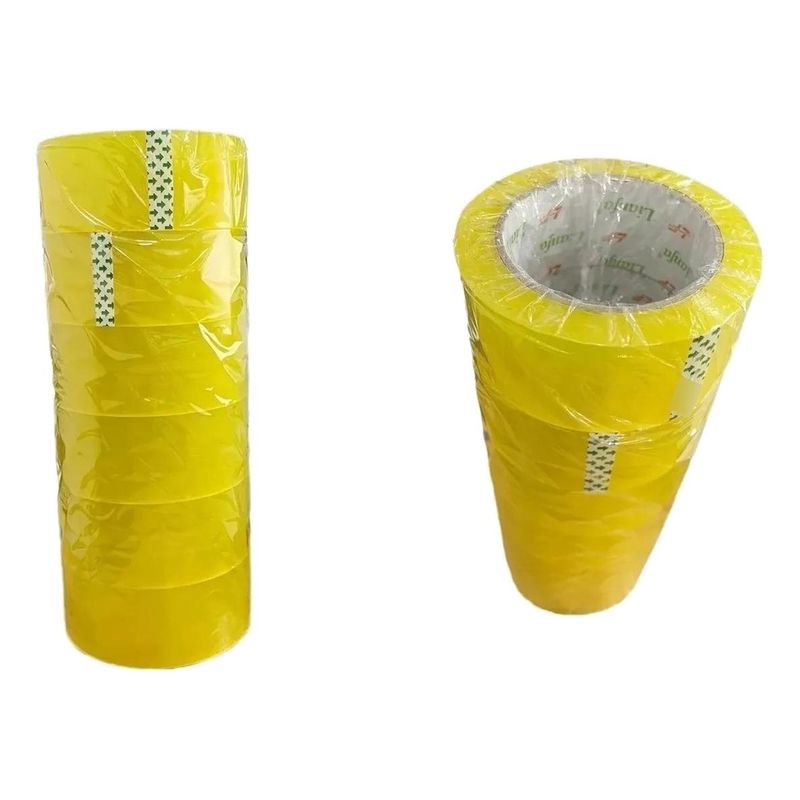 GENERICO - Pack de 6 Rollos de Cinta Embalaje Transparente 45 cm