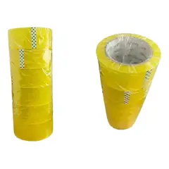GENERICO - Pack de 6 Rollos de Cinta Embalaje Transparente 45 cm