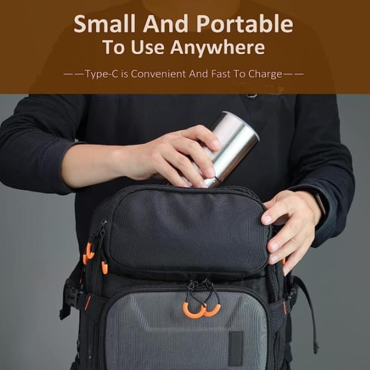 GENERICO - Molino de Café y Especias Inalámbrico USB de Acero Inoxidable