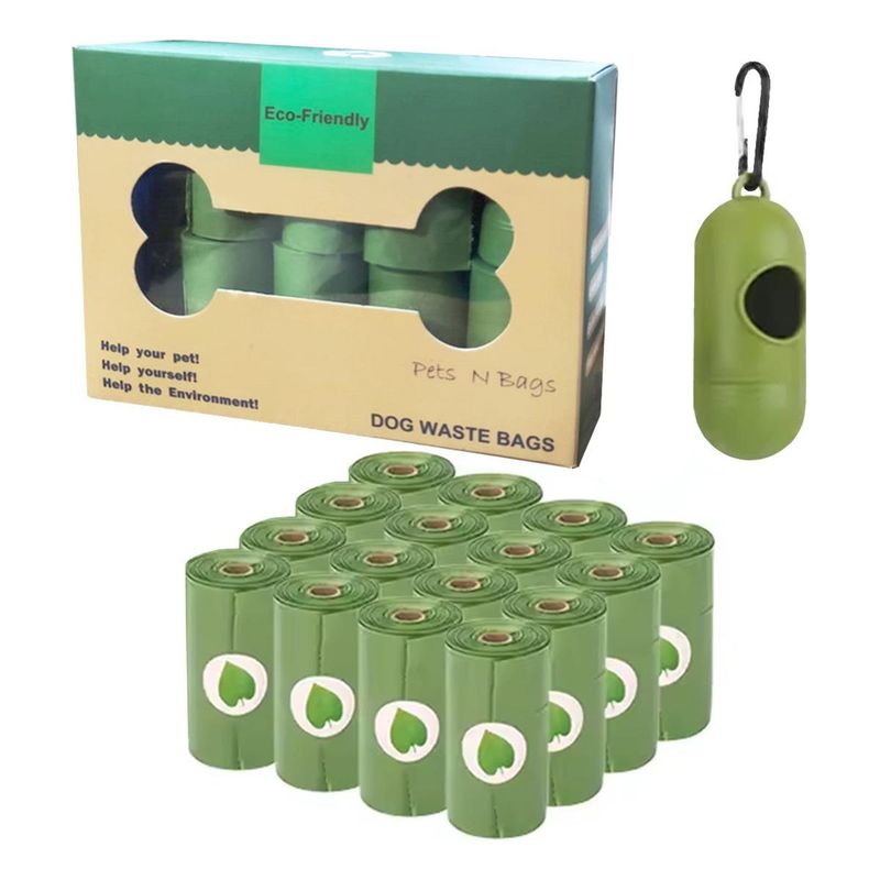 GENERICO - Bolsas Ecológicas para Desechos de Mascotas - 16 Rollos.