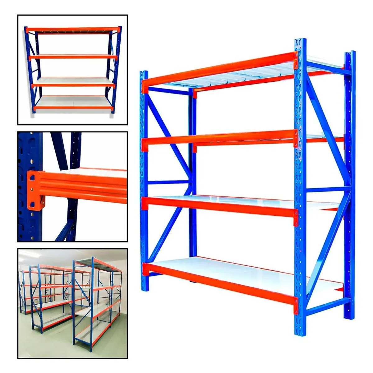 GENERICO - Estante Metálico Multiuso 200x200x60cm Sin Pernos