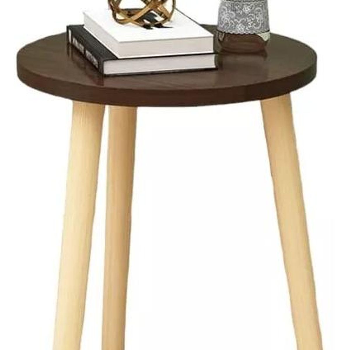 GENERICO - Mesa Auxiliar Redonda para Living 30x40 cm