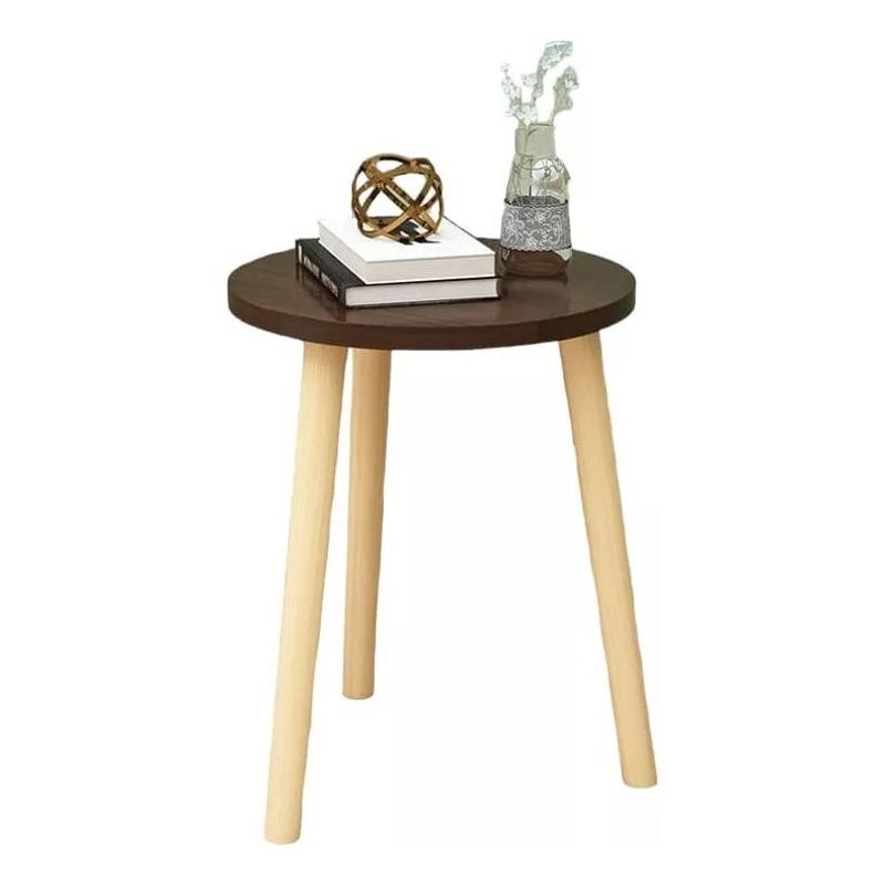 GENERICO - Mesa Auxiliar Redonda para Living 30x40 cm