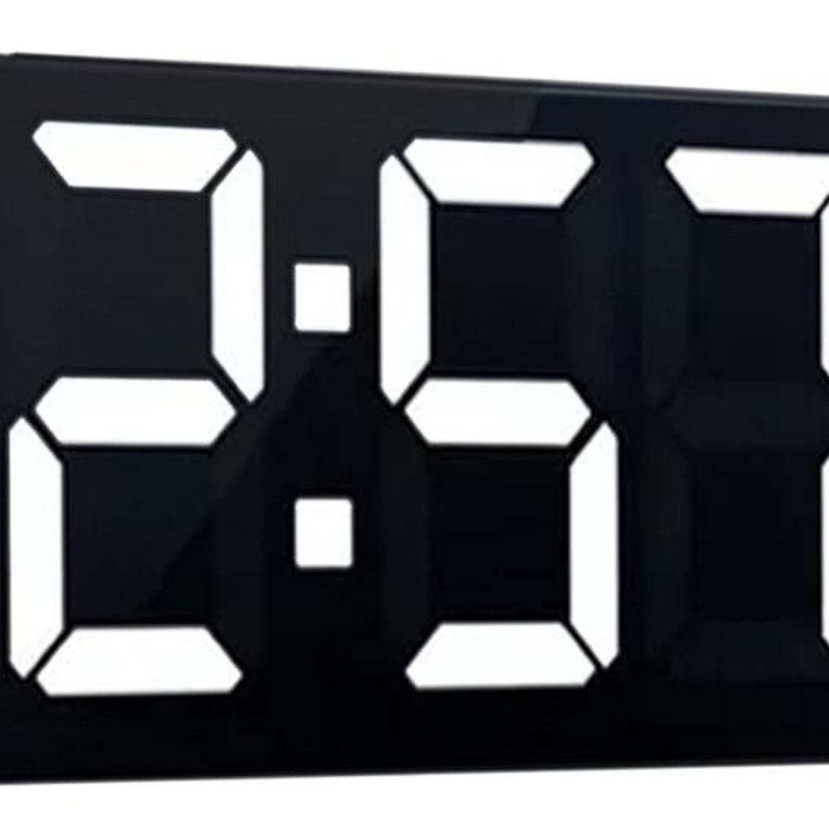 GENERICO - Reloj Digital LED Grande con Calendario y Temperatura 40x13cm