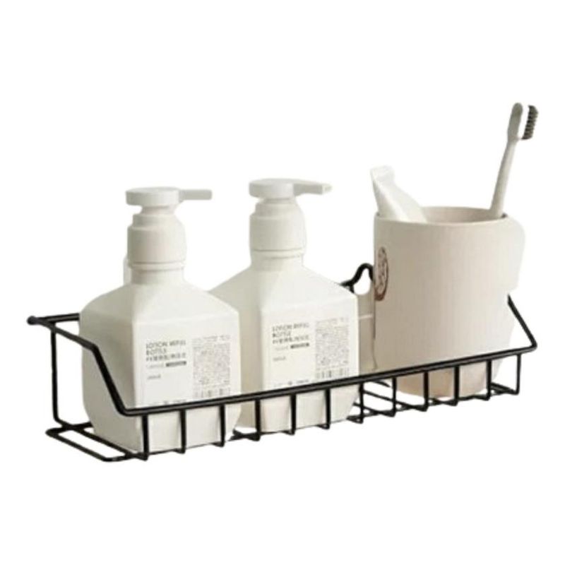 GENERICO - Set de 2 Repisas Adhesivas de Acero Inoxidable