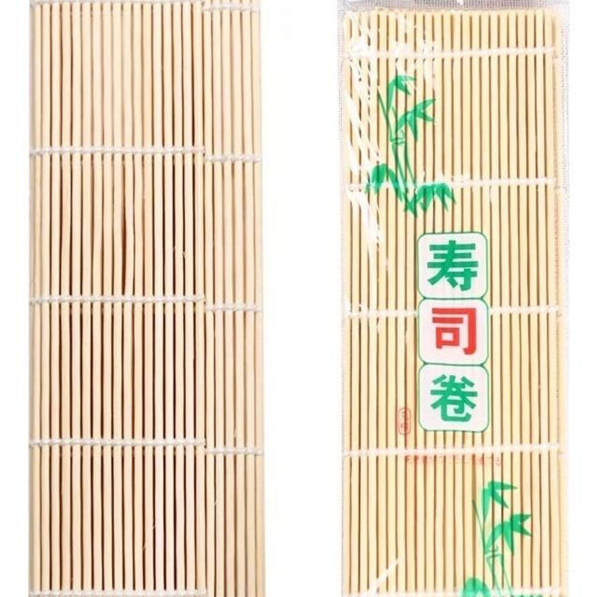 GENERICO - Pack de 12 Esterillas Redondas de Bambú para Sushi 24x24 cm
