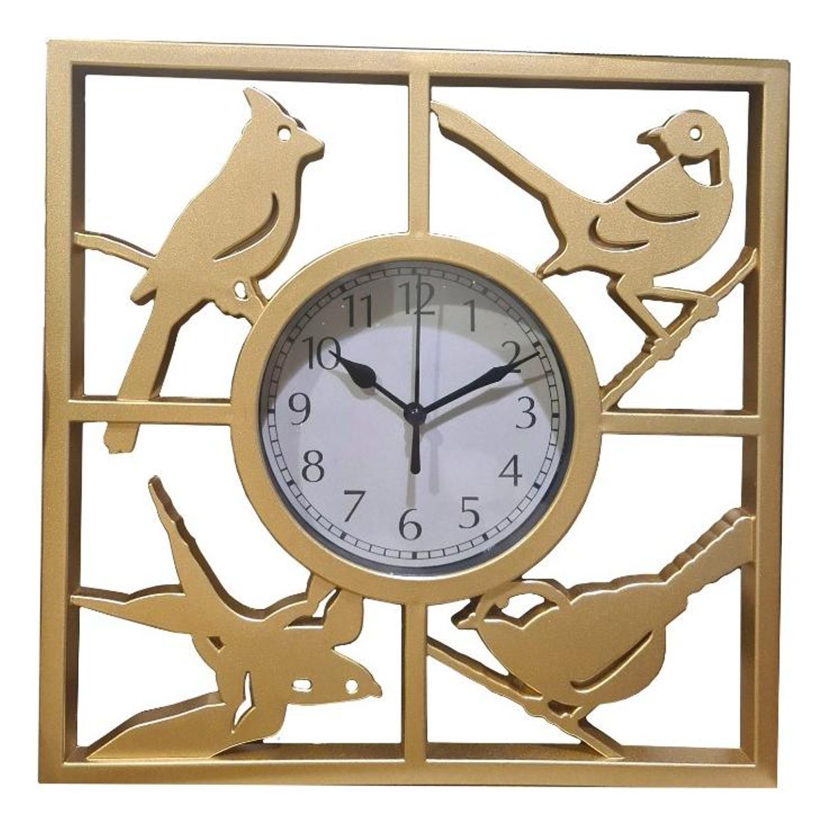 GENERICO - Reloj Mural Cuadrado Decorativo Silencioso 30cm
