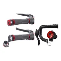 GENERICO - Espejo Retrovisor Compacto con Luz para Bicicleta