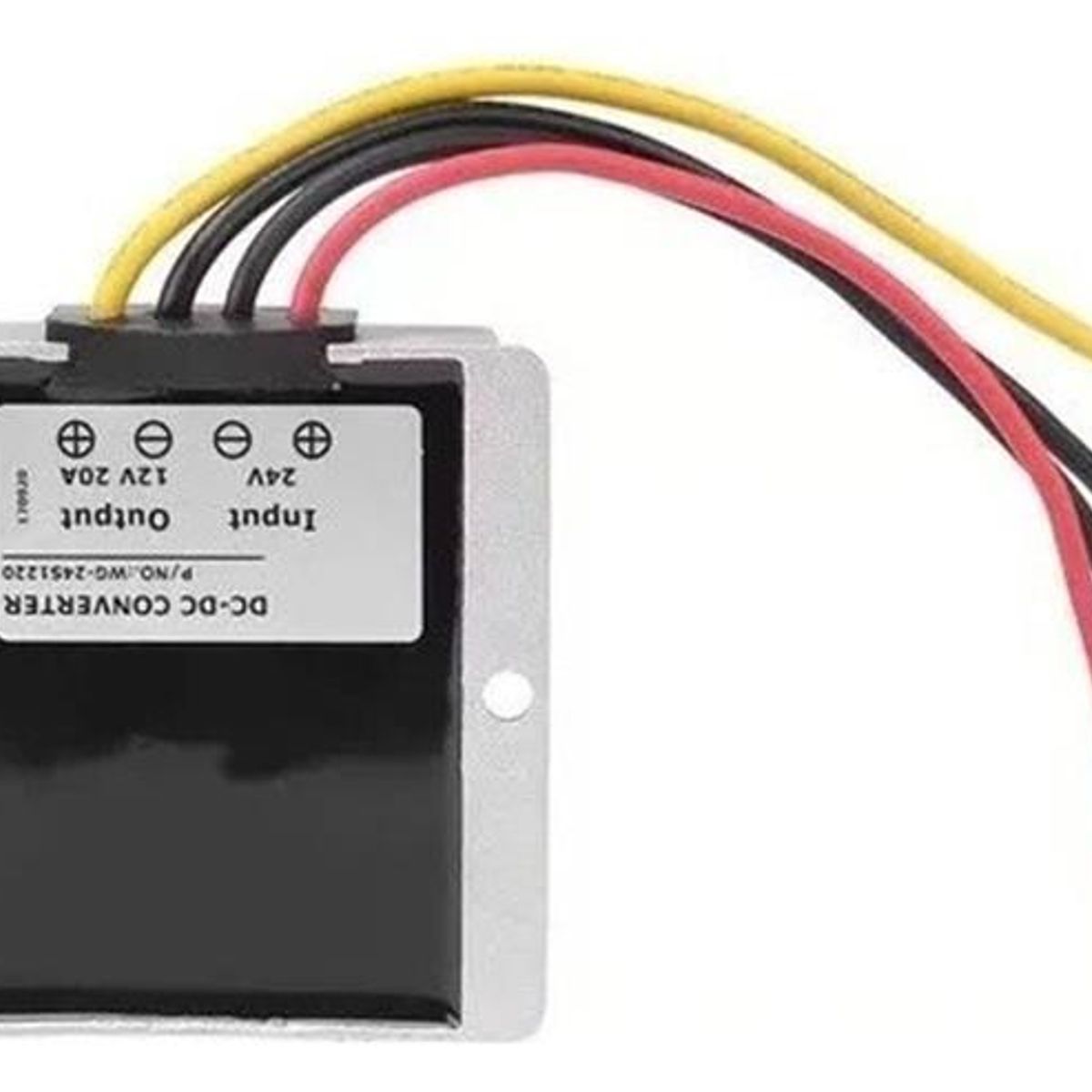 GENERICO - Módulo Convertidor DC-DC 24V a 12V 20A Resistente al Agua