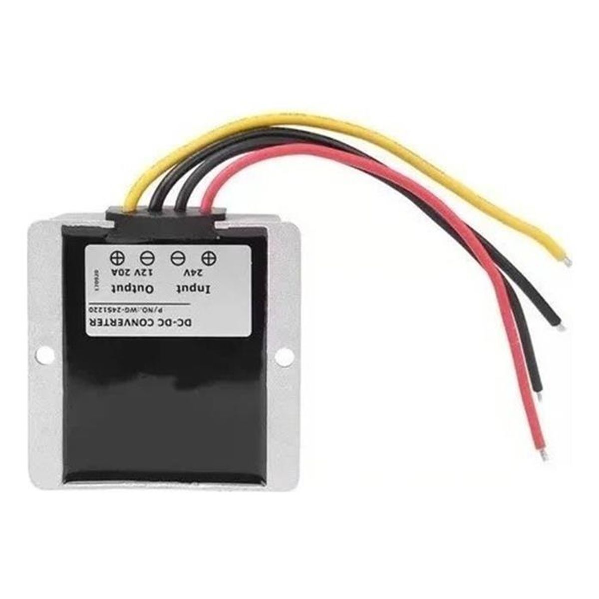 GENERICO - Módulo Convertidor DC-DC 24V a 12V 20A Resistente al Agua