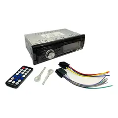 GENERICO - Radio de Auto 1 Din con Bluetooth USB y Tarjeta SD - 60W