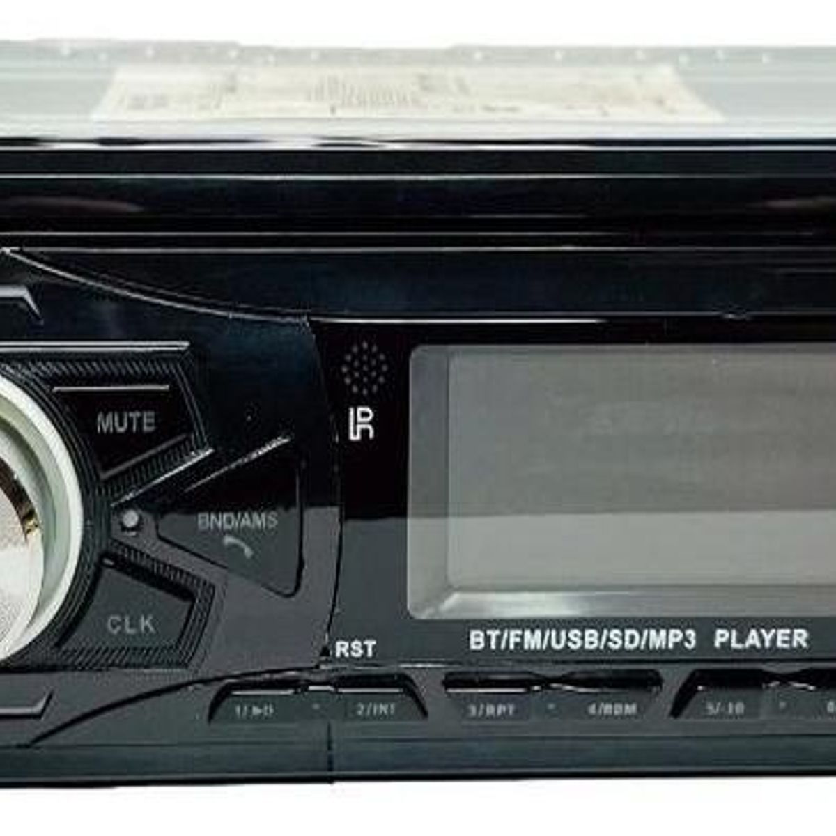 GENERICO - Radio de Auto 1 Din con Bluetooth USB y Tarjeta SD - 60W