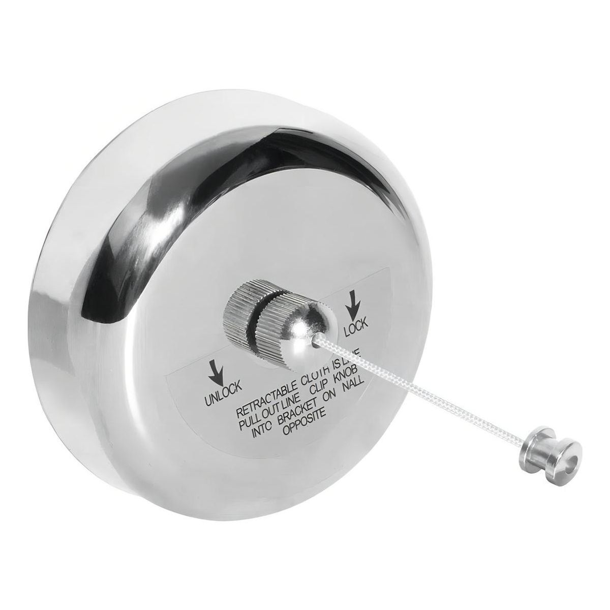 GENERICO - Tendedero Retráctil Portátil de Acero Inoxidable 28m