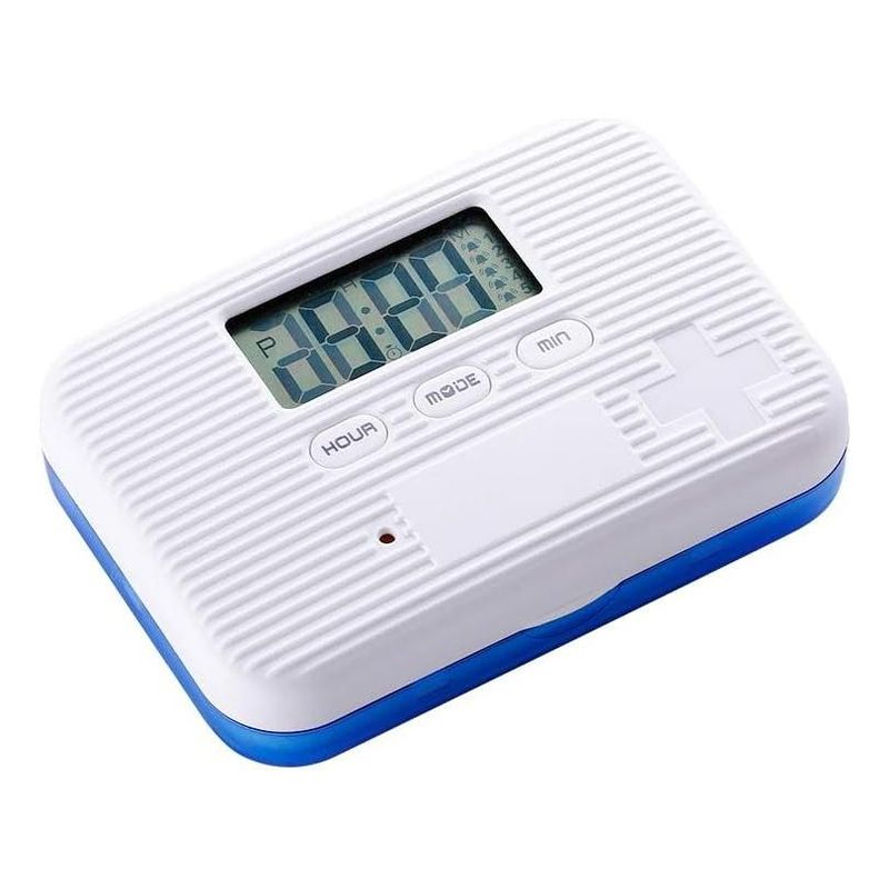 GENERICO - Pastillero con Alarmas y Temporizador de 6 Compartimentos
