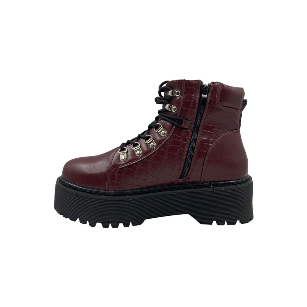 HERIEL - Botín Burdeos Plataforma Mujer