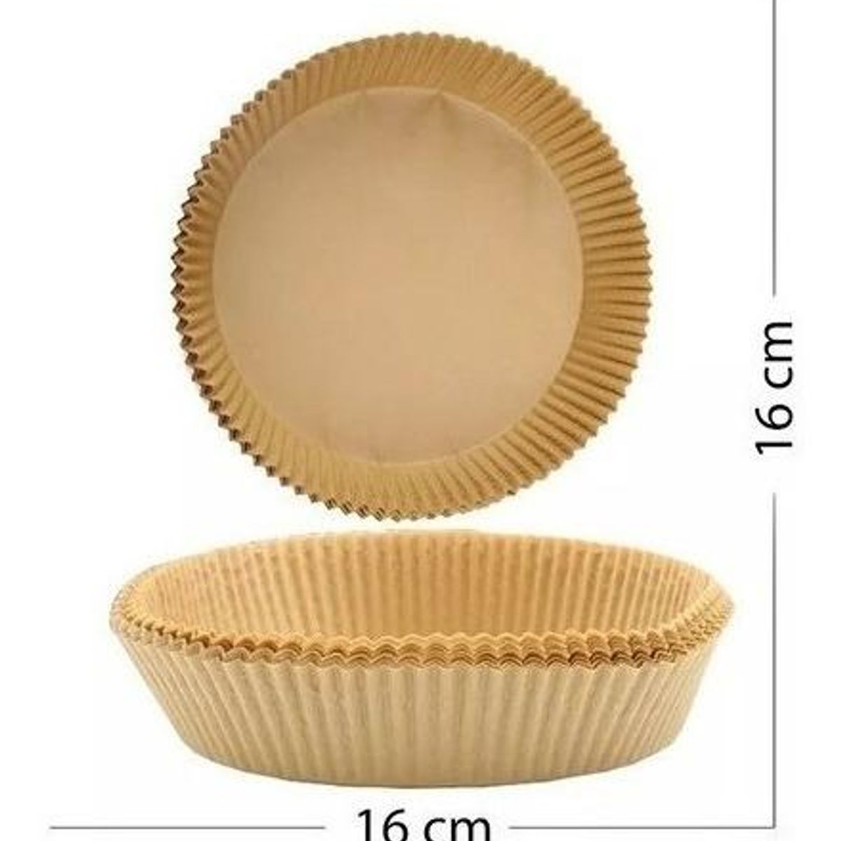 GENERICO - Paquete de 100 Forros de Papel Antiadherentes para Airfryer