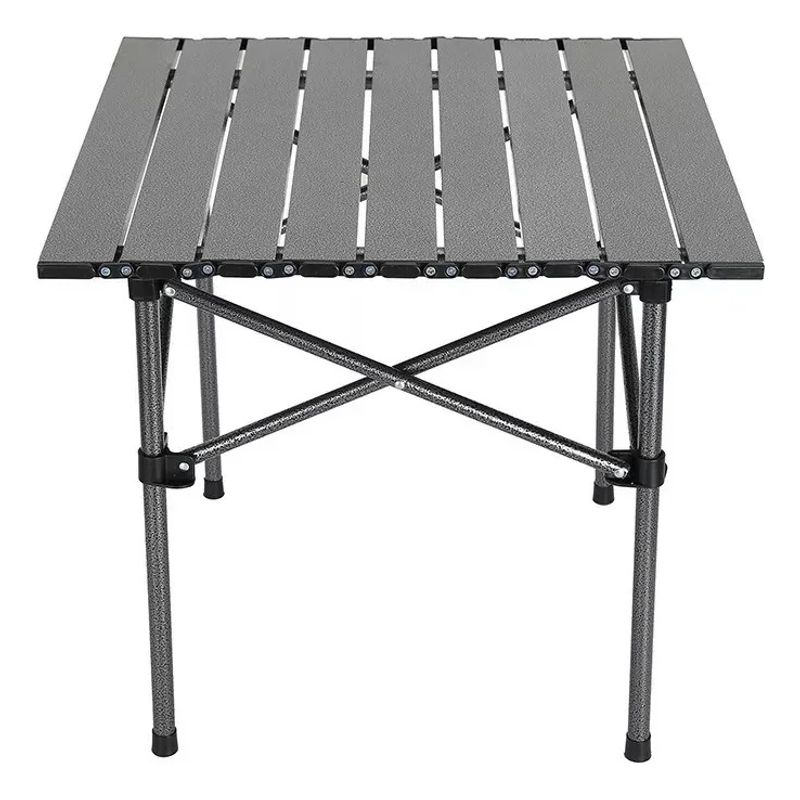 GENERICO - Mesa Plegable Para Camping Portatil De Exteriores Metalico